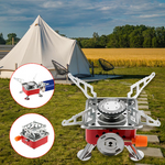 Aragaz portabil pentru camping, aprindere automata + rezerva cadou