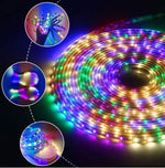 Furtun LED tip banda, SMD, exterior, flexibil, multicolor, 20 Metri