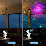 Lampa LED pentru copii cu proiector GALAXY Starry Sky astronaut