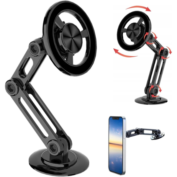 Suport Auto Magnetic Pentru Telefon, Nemo, 360° Pro, Negru