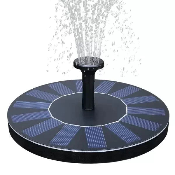 1+1 CADOU Fantana Arteziana Solara Pentru Gradina, Panou Solar Incorporat, 4 Moduri De Pulvelizare