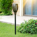 Set 8 x Lampa solara tip torta cu efect flacara, 51 cm