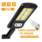 Set 5 X Proiector solar 6 celule, 30W, cu senzor de miscare, sistem prindere inclus