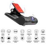 Camera auto tripla Blackbo L300-1, Full-HD, 3 camere, ecran 4'', G Senzor