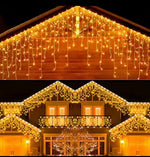 1+1 CADOU Instalatie LED tip franjuri 8m, de exterior, interconectabile