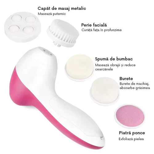 Aparat TRENDO perie de masaj premium, curățare și îngrijire facială 5-in-1