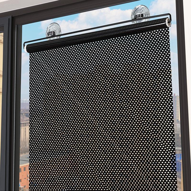 Jaluzea cu ventuze, retractabila, semi-opac