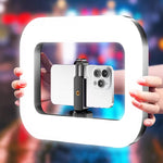 Ring Light Dreptunghiular cu Suport Telefon