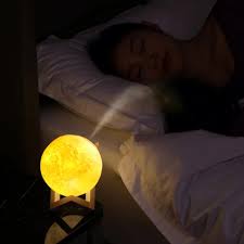 Lampa de veghe cu umidificator, Luna DEKA Moon 3D, 880 ml
