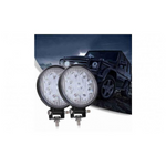 Set 4 proiectoare rotunde, 9 LED 42W auto off-road, IP 67