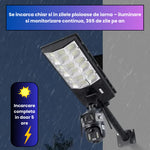 Lampa Solara cu Camera Supraveghere 450W, IP65, Detectie Miscare, Panou Solar Integrat, Monitorizare 24/7, Control Telefon, Rotatie 360°