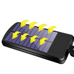 Set 4 Lampi cu incarcare solara, 108 LED-uri COB, senzor de miscare si telecomanda