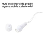 1+1 CADOU Instalatie LED tip franjuri 8m, de exterior, interconectabile