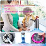 Pompa electrica pentru bidon, dispenser de apa, reincarcabil, 3 l/min, 1200 mAh, 4W, Negru