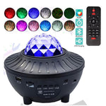 Proiector Amouhom, Lumini LED, Telecomanda, Bluethooth, Cablu USB