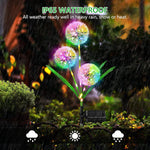 1+1 CADOU Lampa solara decorativa, 36 LED, multicolor, IP65, pentru gradina, alee, curte