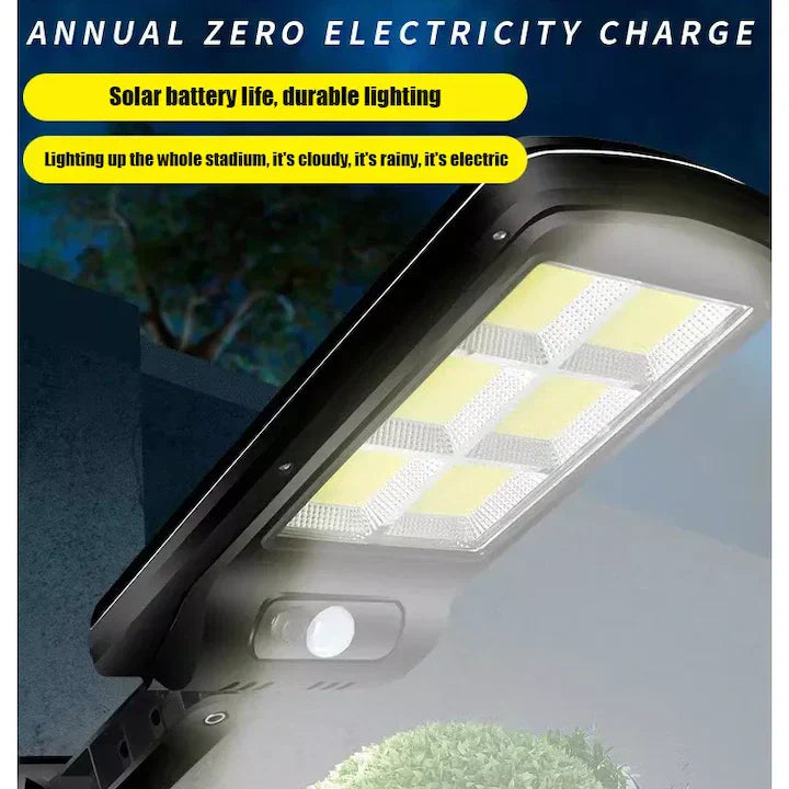 Lampa Solara SL-180 SMD, IP65, Prindere Inclusa, Telecomanda, 180LED, Senzor PIR 120°