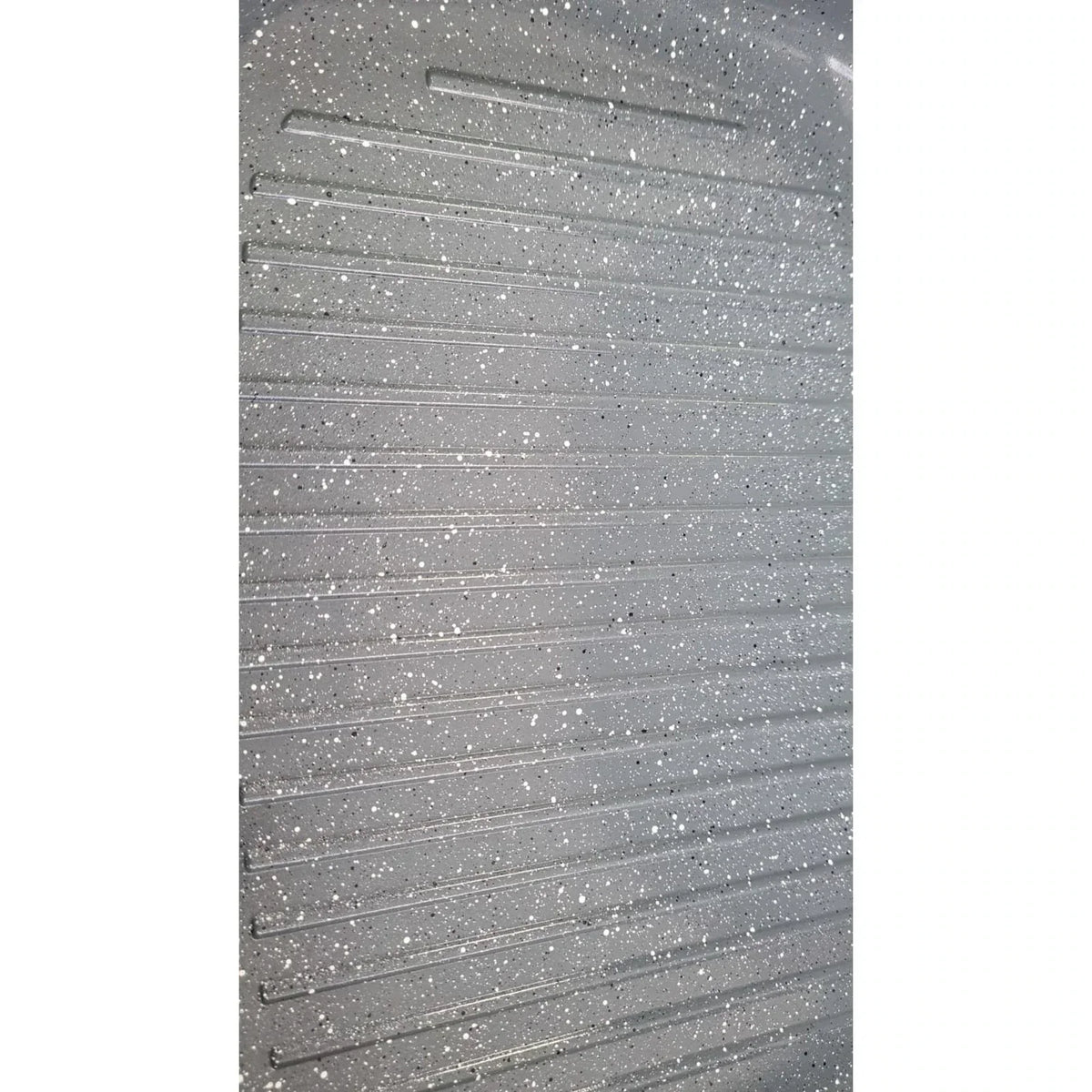Tigaie dubla din aluminiu, ceramica marmorata, inchidere magnetica, inel din silicon, 32x22x7.50 cm