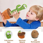 Jucarie audio educativa, limba engleza, 224 de cuvinte + Jucarie Interactiva de Plus Cactus Dansator cu USB CADOU