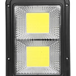 Set 4 Lampi cu incarcare solara, 108 LED-uri COB, senzor de miscare si telecomanda