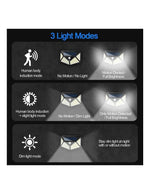 Pachet 5+5 CADOU Lampa 100 LED cu panou solar, senzor de miscare
