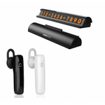 Casca bluetooth handsfree + Suport numar telefon parcare