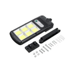 Set 2 X Proiector solar 6 celule, 30W, 120 LED, cu senzor de miscare + Lanterna multifuntionala Swat CADOU