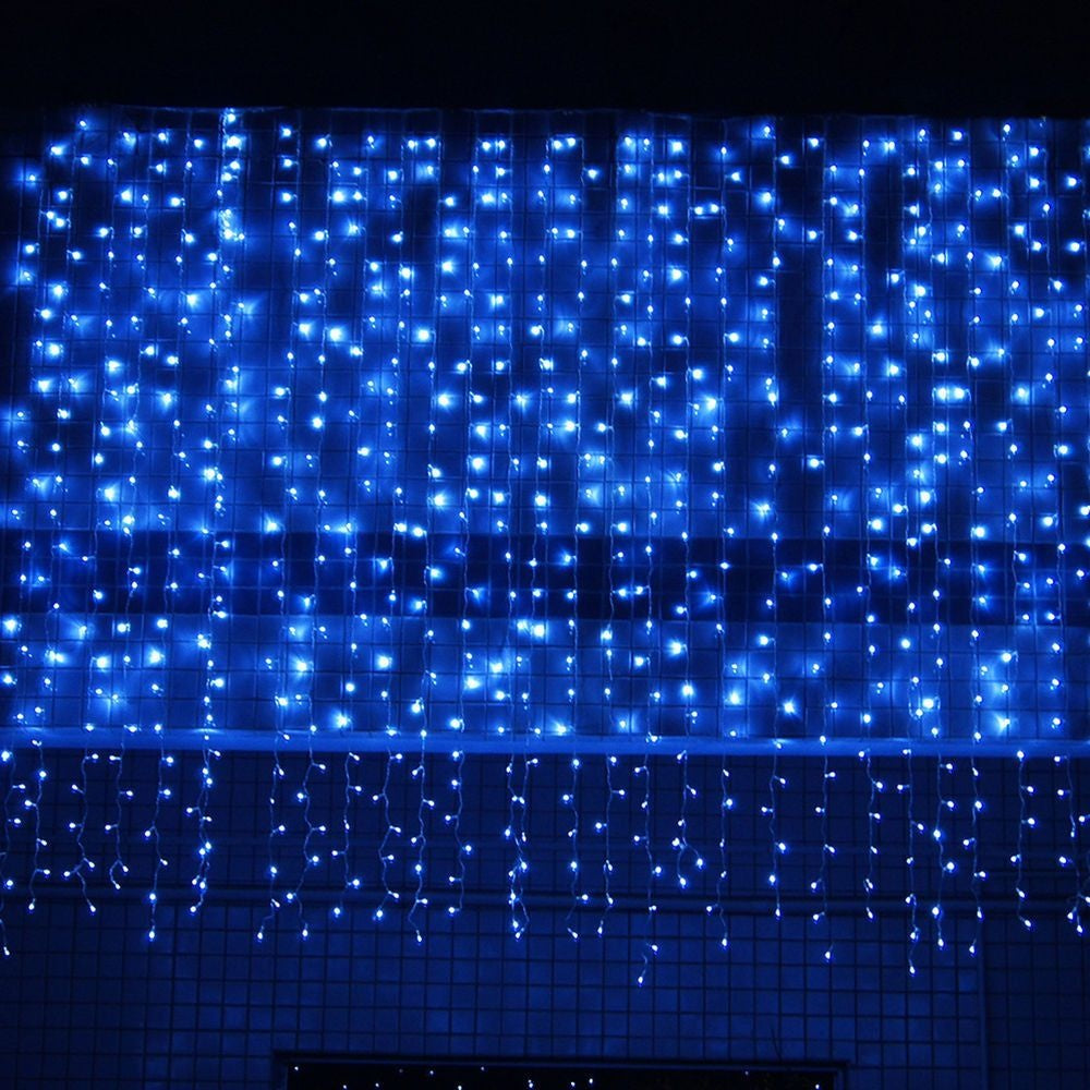 Instalatie tip perdea 3x3m, 384 LED-uri, exterior-interior, diverse culori
