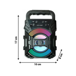 Boxa Portabila cu Bluetooth, USB, Lumini LED si radio Fm