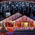 1+1 CADOU Instalatie franjuri 12m, 300 LED-uri, de exterior, interconectabile