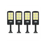Set 4 X Proiector solar 6 celule, 30W, 120 LED, cu senzor de miscare + Lanterna multifuntionala Swat CADOU