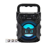 Boxa Portabila cu Bluetooth, USB, Lumini LED si radio Fm